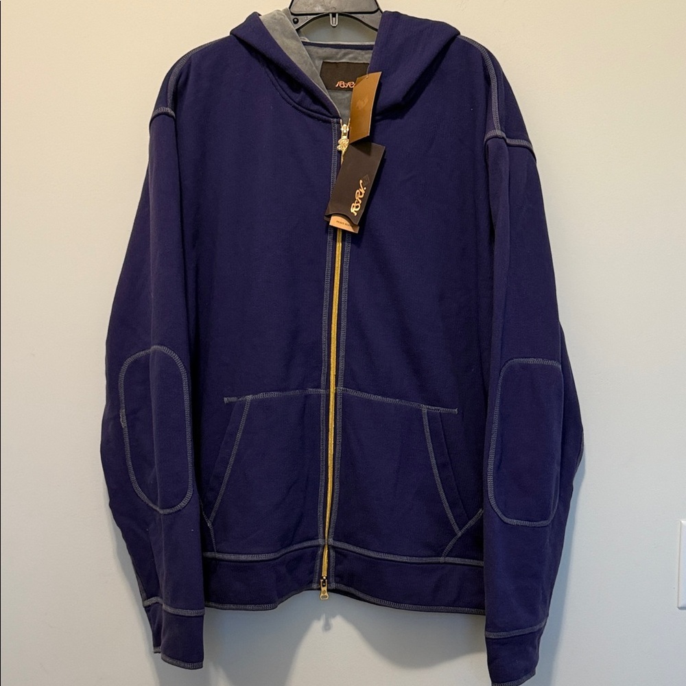 RSRV Men's Purple Zip-Up Hoodie